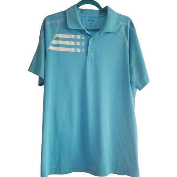 Adidas Adizero Golf Shirt Blue Size Large - Picture 7 of 7
